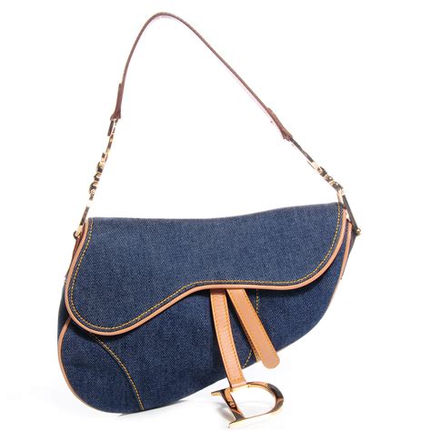 dior saddle bag denim blue